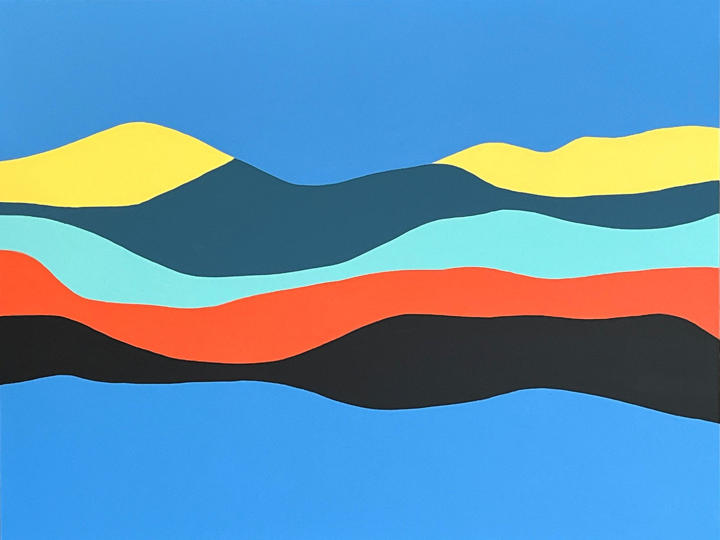 Rising River, 081323C" 36" x 48"